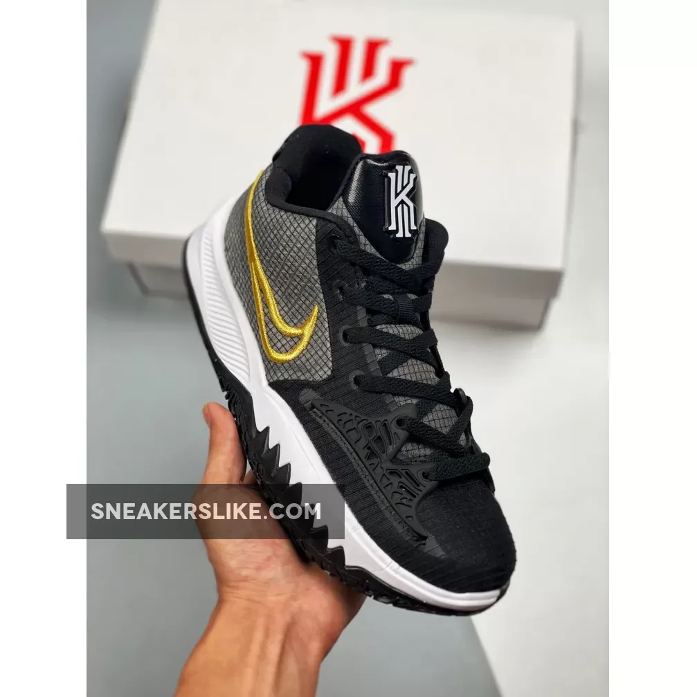 Nike Kyrie Low 4 Black Yellow - kyrie low black