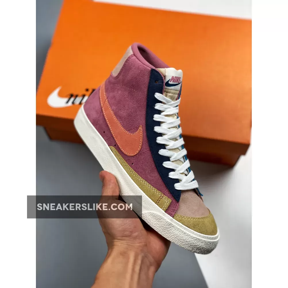 Nike Blazer Mid '77 Vintage WE Suede Desert Berry Red - blazer mid '77 vintage we suede sneaker