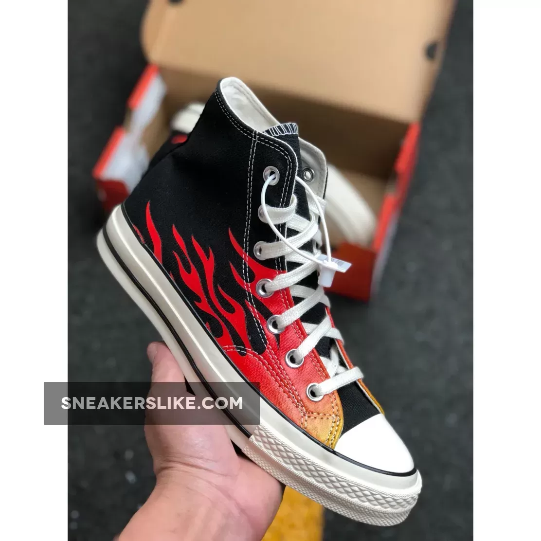 Converse Chuck Taylor All-Star 70s Hi Red Flames / chuck taylor flames