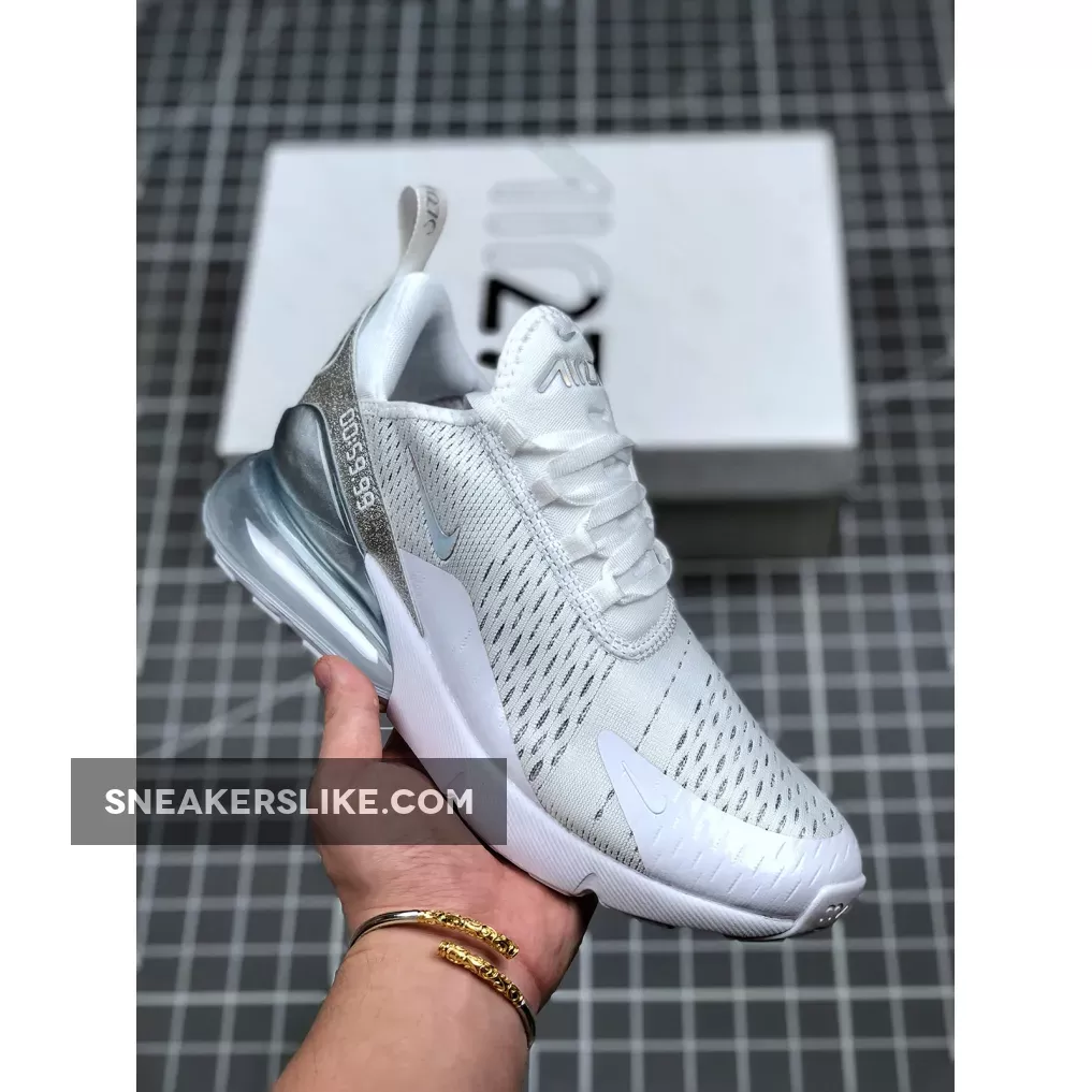 Nike Air Max 270 Metallic Summit White CD8497-100 For Sale