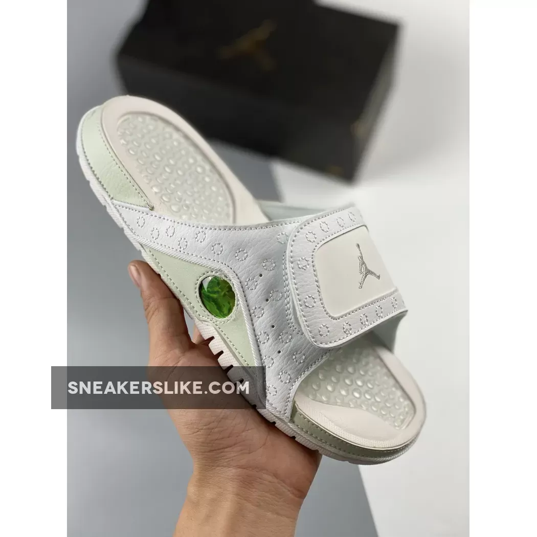 Online Jordan Hydro 13 Slide White/Metallic Silver 684915-100