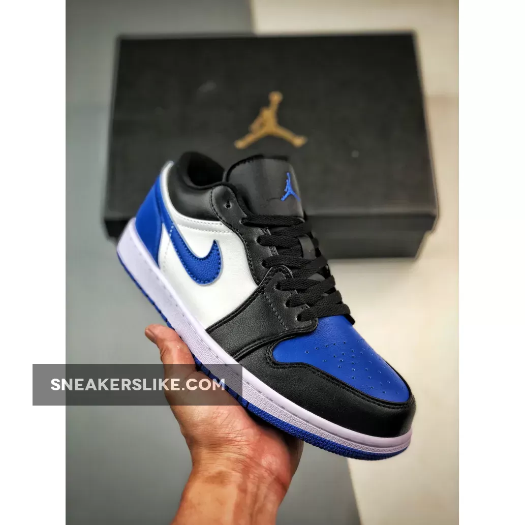 Air Jordan 1 Low ‘Royal Toe’ White/Royal Blue-Black 553558-140