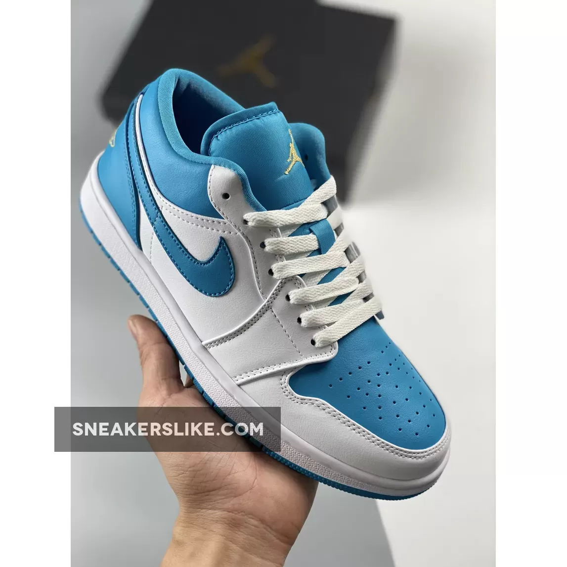 Air Jordan 1 Low 'Aquatone' White Teal 553558-174 New Releases