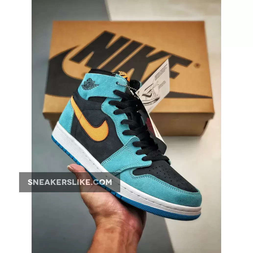 Air Jordan 1 High Zoom CMFT 2 'Bleached Aqua' - Bleaching Jordans DV1307-408