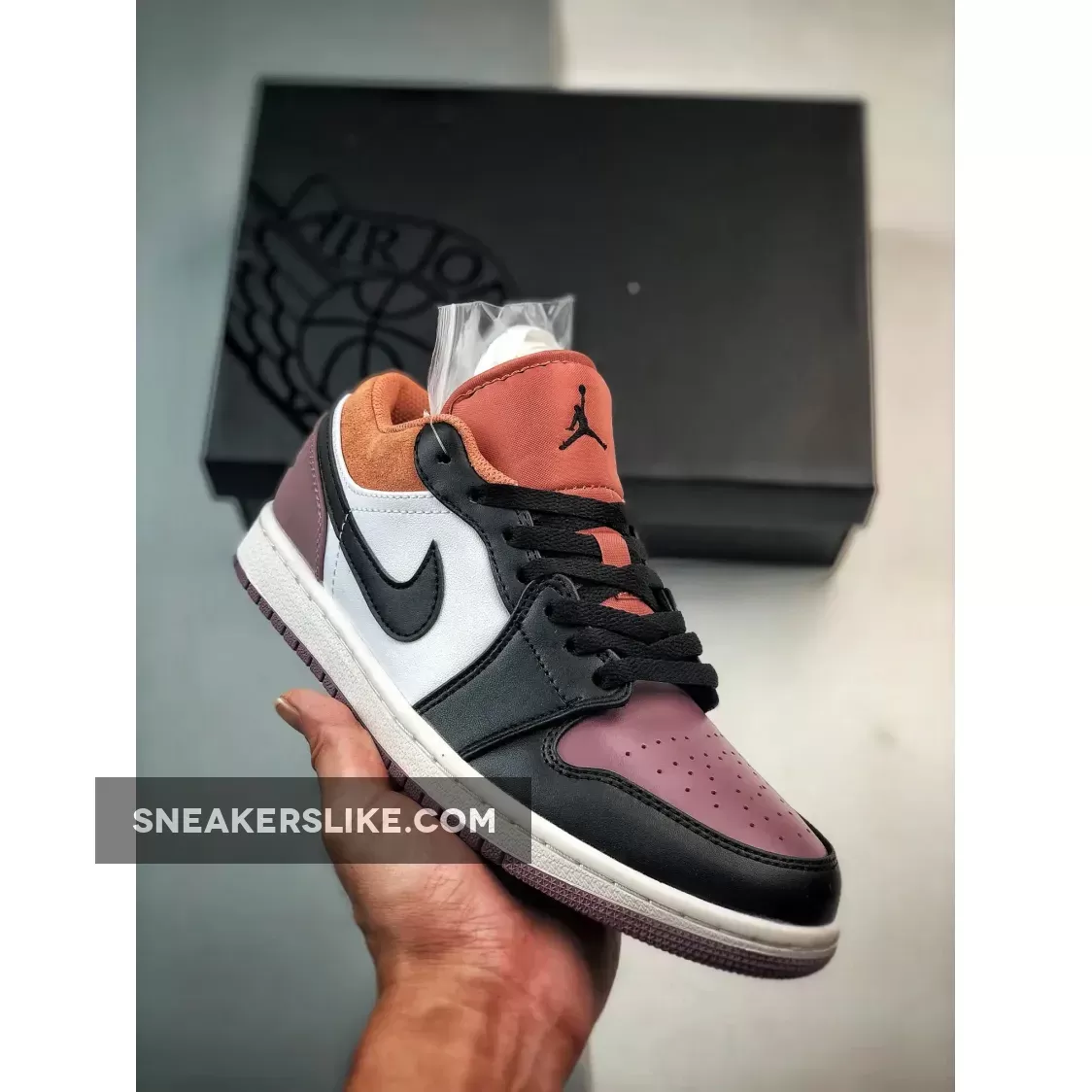 Air Jordan 1 Low SE White/Black-Sky J Orange-Sky J Mauve Jordan 1 Mauve