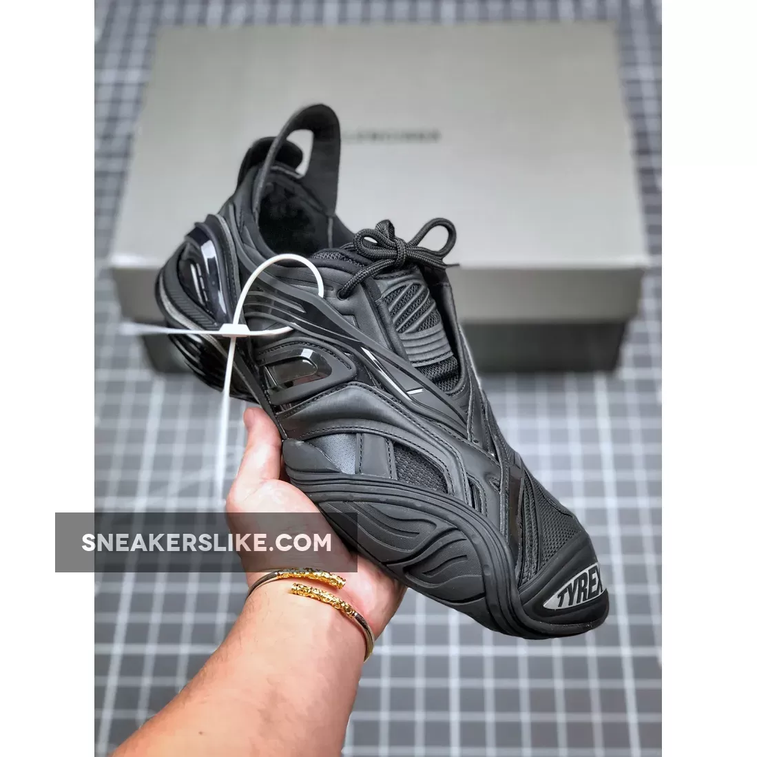 Balenciaga tyrex Rubber Sneaker Triple Black Balenciaga Black Rubber Shoes