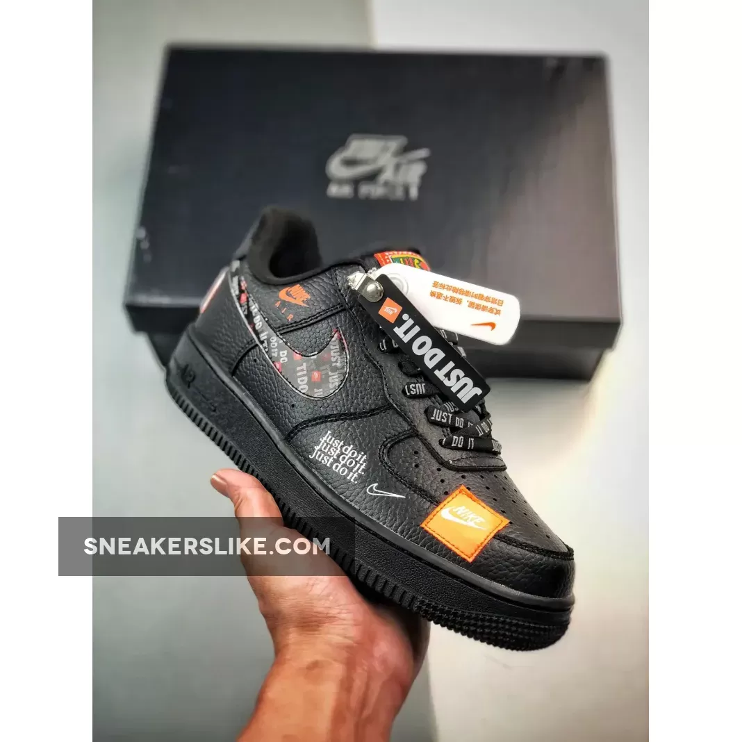 Nike Air Force 1 Low 'Just Do It' Black New Releases