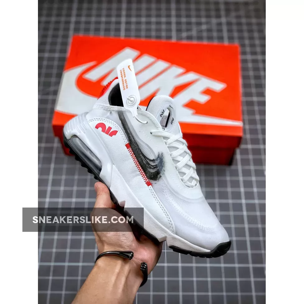 Nike Air Max 2090 Brushstroke White/University Red/Black DA4304-100 nike brushstroke