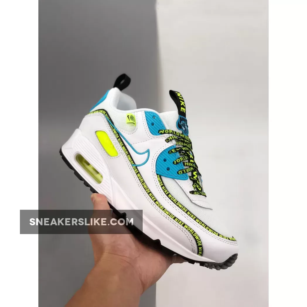 Nike Air Max 90 Worldwide White Volt CZ6419-100