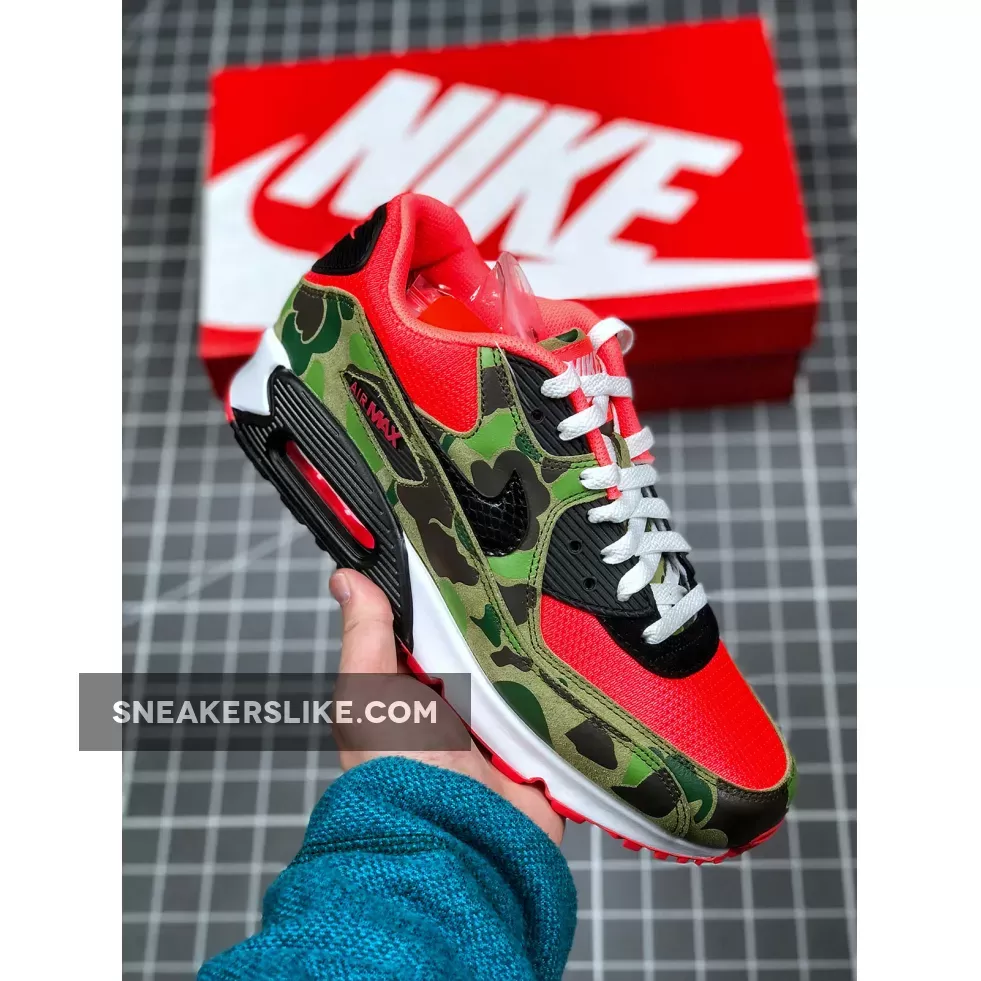 Nike Air Max 90 'Reverse Duck Camo' Infrared/Black / air max 90 camo