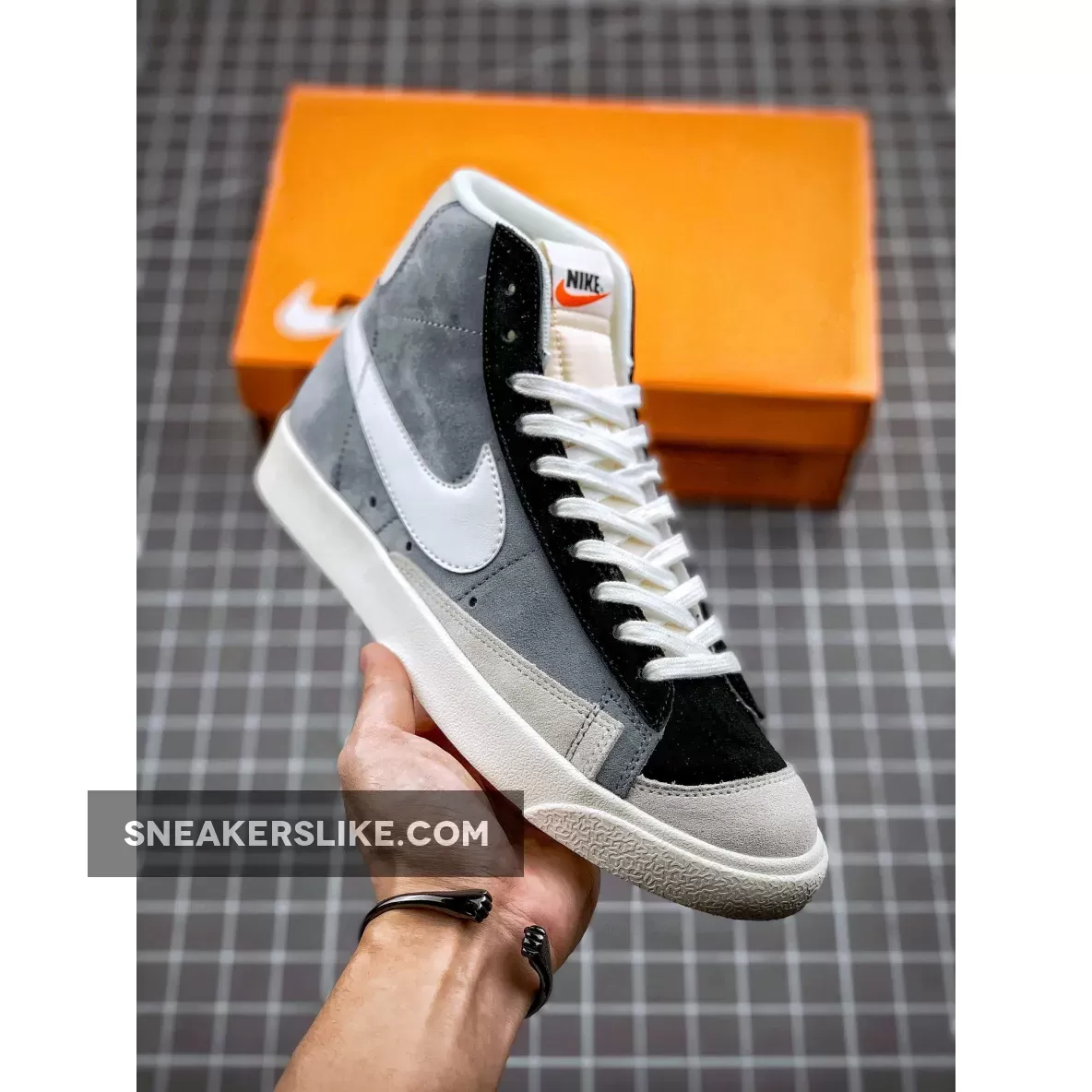 Nike Blazer Mid 77 Vintage Cool Grey/Black/White nike blazer mid 77 cool grey