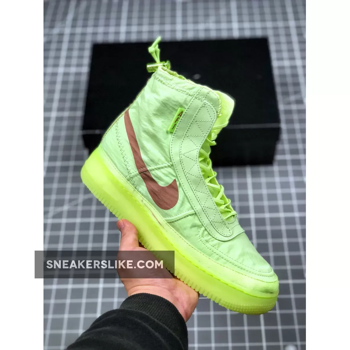 Nike Air Force 1 High Shell Volt BQ6096-700 Brand New