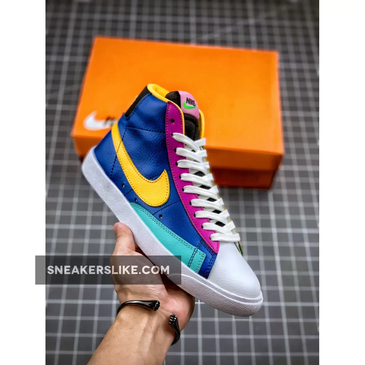 Nike SB Blazer Mid Battle Blue/Aurora-Vivid CZ9441-400 Restock