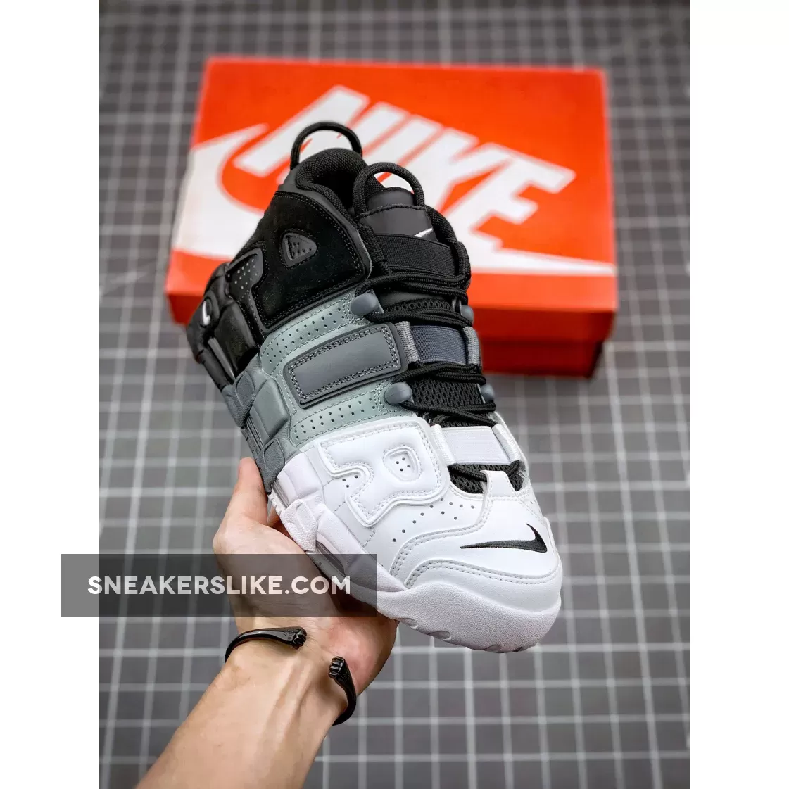 Nike Air More Uptempo Tri-Color 921948-002 #nike uptempo tri color