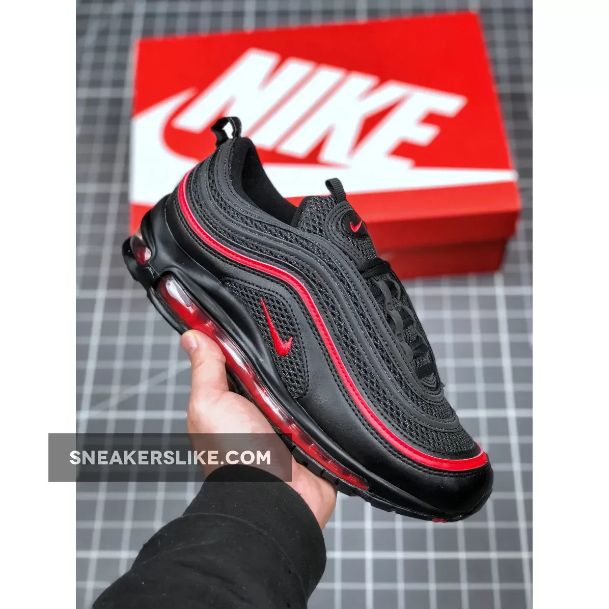 Nike Air Max 97 'Valentines Day 2020' Black Red CU9990-001 / valentine air max 97