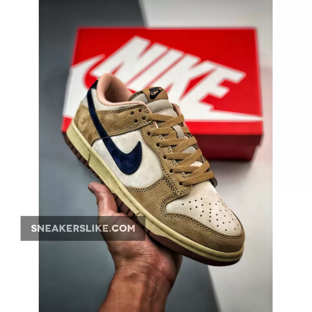 Nike Dunk Low Vegas Gold/Midnight Navy-Maple 304714-741 Restock