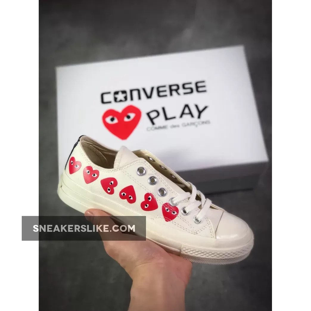 CDG Play X Converse Chuck Taylor All Star Low 2018 White 1666265749 To Buy