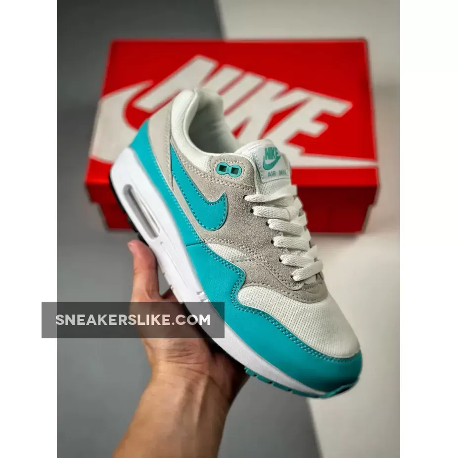 Nike Air Max 1 Neutral Grey/Clear Jade-White / Nike Air Max Corduroy