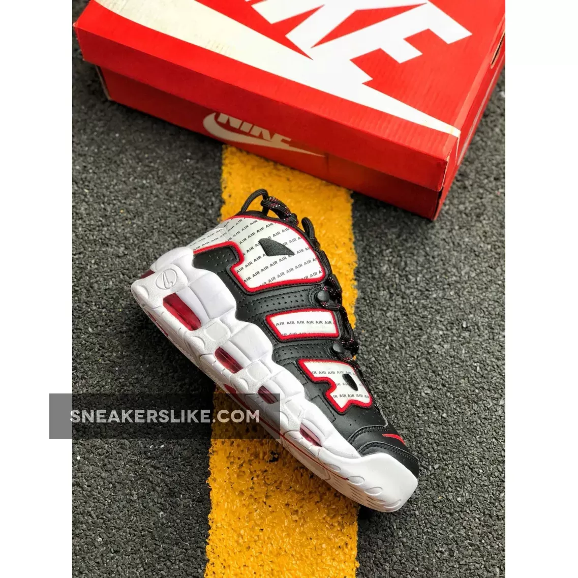 Nike Air More Uptempo 'Pinstripe' Chicago Color air more uptempo pinstripe