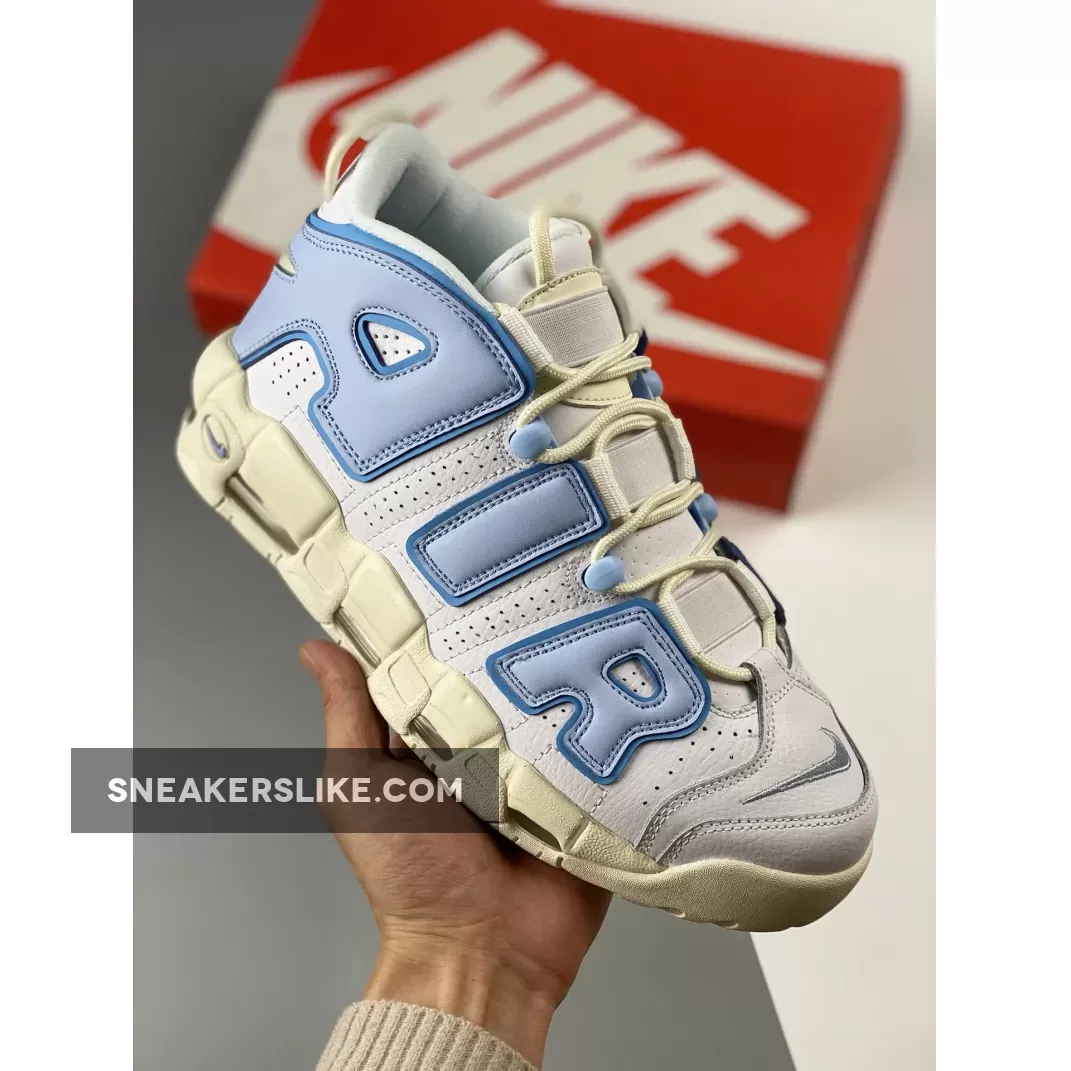 Nike Air More Uptempo White Blue FD9869-100 / nike air uptempo white and blue