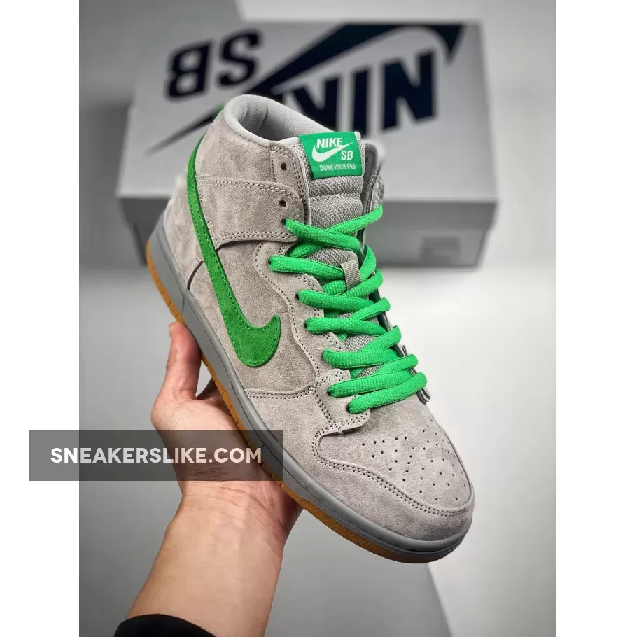 Nike SB Dunk High Silver Box 313171-039 - silver high top nikes