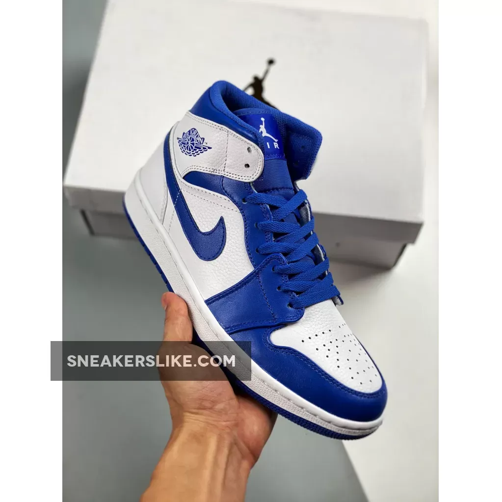 Air Jordan 1 Mid 'Hyper Royal' jordan 1 mid black/white/hyper royal