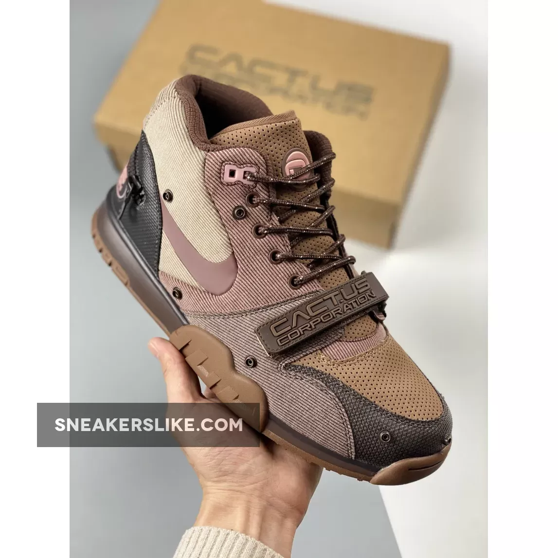 Travis Scott x Nike Air Trainer 1 'Light Chocolate' DR7515-200 light chocolate air jordan 1