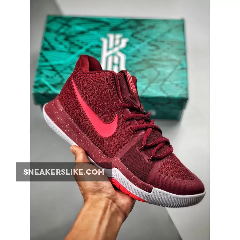 Nike Kyrie 3 'Warning' Team Red/Hot Punch-White 852395-681 / red hot punch