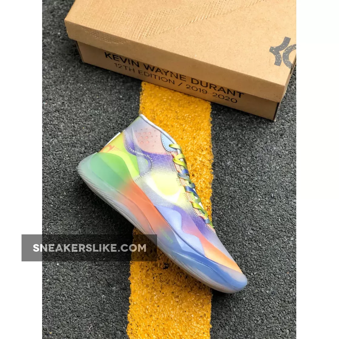 Nike KD 12 'EYBL' Barely Volt/Orange Pulse CK1201-900 - kd 15 eybl