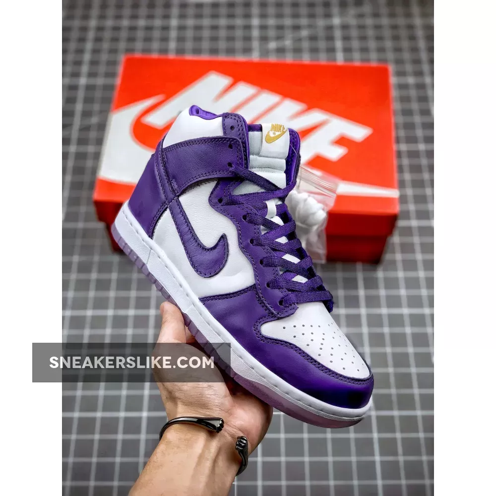 Nike Dunk High White/Varsity Purple DC5382-100