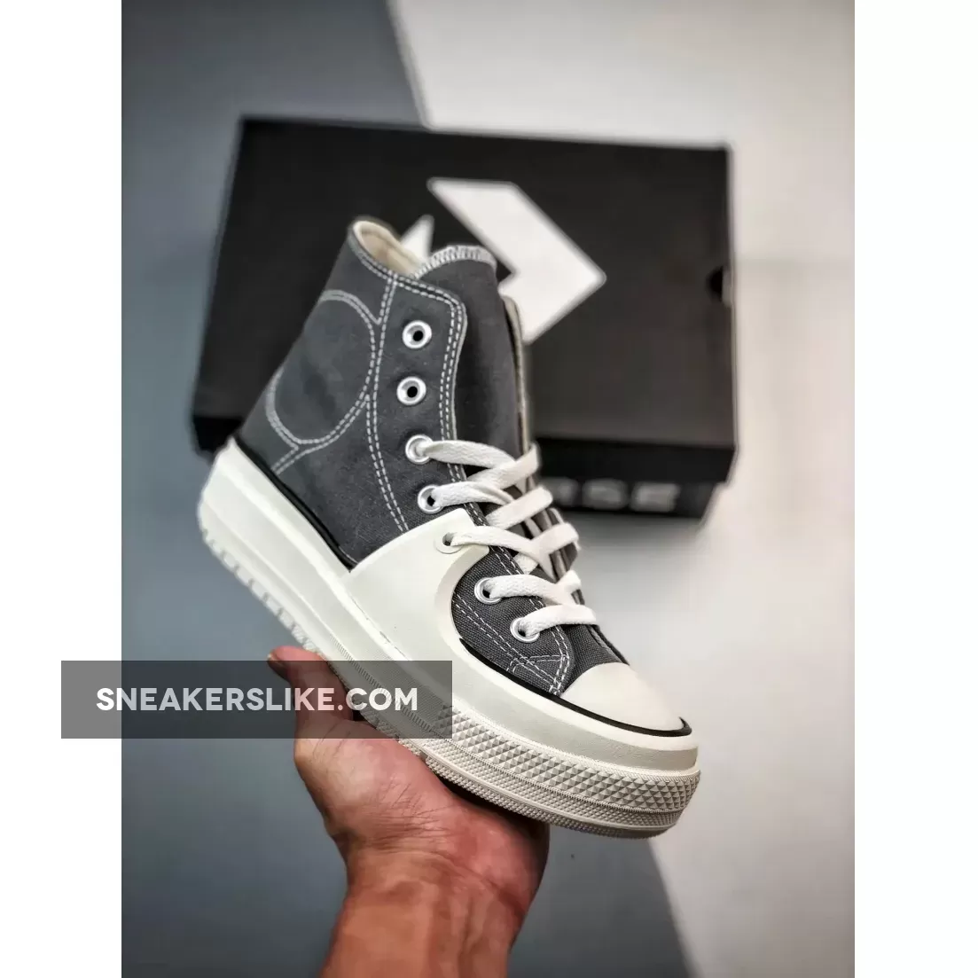 Converse Chuck Taylor All Star Construct Cyber Grey/White A05116C Restock