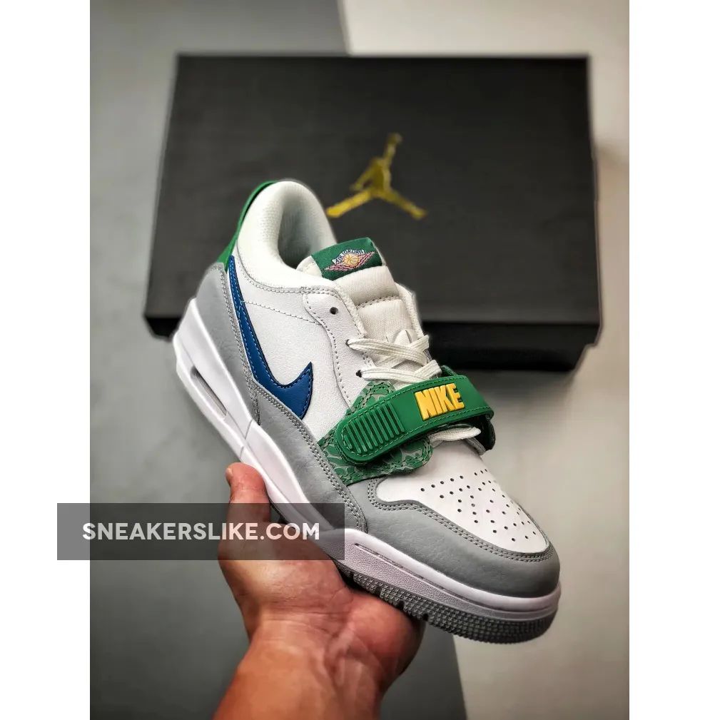 Jordan Legacy 312 Low White Grey Green