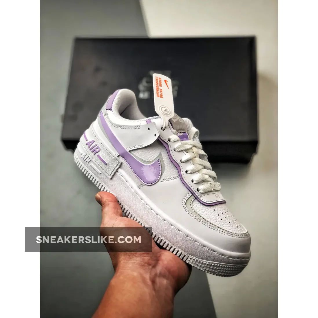 Nike Air Force 1 Shadow White Lilac Bloom